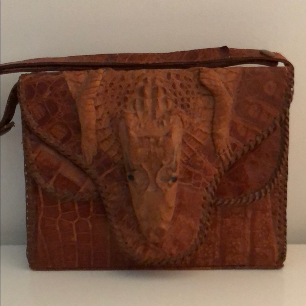 VINTAGE AUTHENTIC ALLIGATOR BAG - Picture 1 of 8